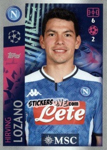 Sticker Hirving Lozano - UEFA Champions League 2019-2020 - Topps