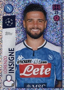 Sticker Lorenzo Insigne - UEFA Champions League 2019-2020 - Topps