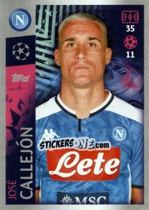 Sticker José Callejón - UEFA Champions League 2019-2020 n. 363 - Topps
