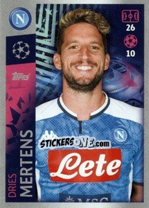 Sticker Dries Mertens - UEFA Champions League 2019-2020 - Topps