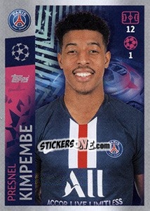 Sticker Presnel Kimpembe - UEFA Champions League 2019-2020 n. 369 - Topps