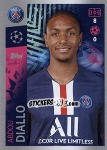 Figurina Abdou Diallo - UEFA Champions League 2019-2020 - Topps