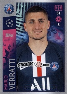 Figurina Marco Verratti - UEFA Champions League 2019-2020 - Topps