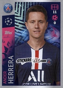 Sticker Ander Herrera - UEFA Champions League 2019-2020 n. 377 - Topps