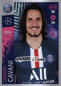 Sticker Edinson Cavani - UEFA Champions League 2019-2020 n. 383 - Topps