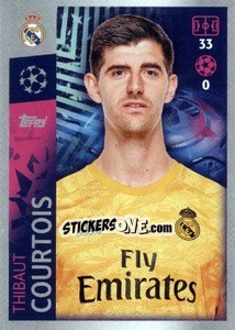 Sticker Thibaut Courtois - UEFA Champions League 2019-2020 n. 387 - Topps