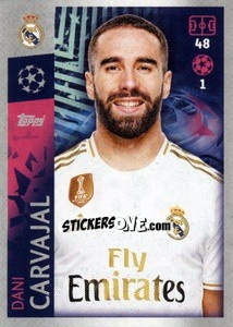 Sticker Dani Carvajal - UEFA Champions League 2019-2020 n. 388 - Topps