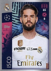 Sticker Isco - UEFA Champions League 2019-2020 n. 395 - Topps