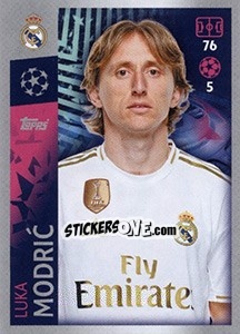 Sticker Luka Modric - UEFA Champions League 2019-2020 - Topps