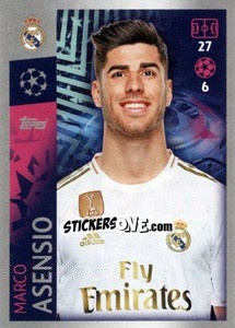 Sticker Marco Asensio - UEFA Champions League 2019-2020 n. 398 - Topps