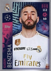 Sticker Karim Benzema - UEFA Champions League 2019-2020 n. 401 - Topps
