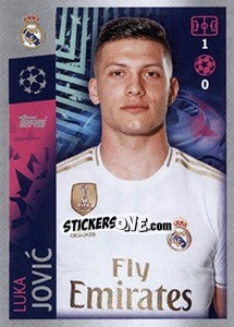 Sticker Luka Jovic - UEFA Champions League 2019-2020 - Topps