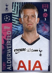 Sticker Toby Alderweireld - UEFA Champions League 2019-2020 n. 446 - Topps