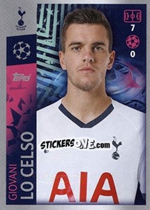 Sticker Giovani Lo Celso - UEFA Champions League 2019-2020 n. 452 - Topps