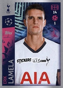 Sticker Erik Lamela - UEFA Champions League 2019-2020 n. 456 - Topps