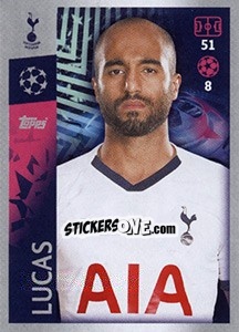 Sticker Lucas Moura - UEFA Champions League 2019-2020 n. 457 - Topps