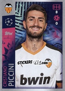 Sticker Cristiano Piccini - UEFA Champions League 2019-2020 - Topps