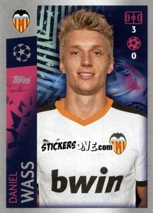 Sticker Daniel Wass - UEFA Champions League 2019-2020 n. 471 - Topps