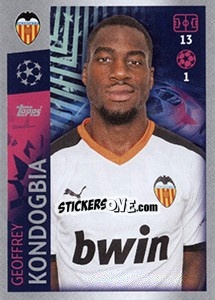 Sticker Geoffrey Kondogbia - UEFA Champions League 2019-2020 n. 473 - Topps