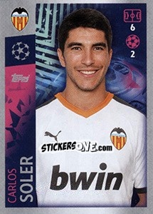 Sticker Carlos Soler - UEFA Champions League 2019-2020 n. 475 - Topps