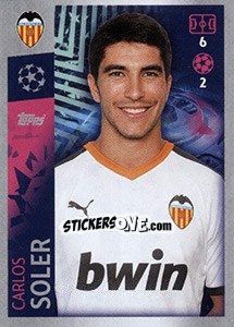 Sticker Carlos Soler - UEFA Champions League 2019-2020 - Topps