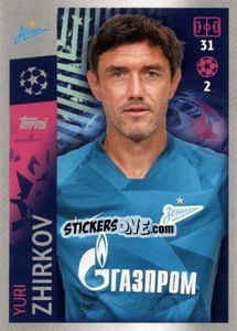 Sticker Yuri Zhirkov - UEFA Champions League 2019-2020 n. 487 - Topps