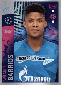 Sticker Wilmar Barrios - UEFA Champions League 2019-2020 - Topps