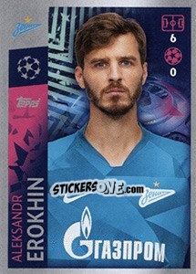 Sticker Aleksandr Erokhin - UEFA Champions League 2019-2020 n. 492 - Topps