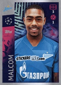 Sticker Malcom - UEFA Champions League 2019-2020 n. 494 - Topps