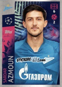 Sticker Sardar Azmoun - UEFA Champions League 2019-2020 - Topps