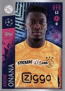 Sticker André Onana - UEFA Champions League 2019-2020 n. 499 - Topps