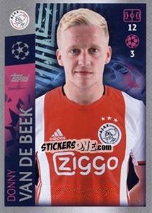 Sticker Donny van de Beek - UEFA Champions League 2019-2020 n. 507 - Topps