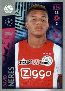Sticker David Neres - UEFA Champions League 2019-2020 n. 511 - Topps