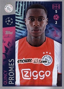 Sticker Quincy Promes - UEFA Champions League 2019-2020 - Topps