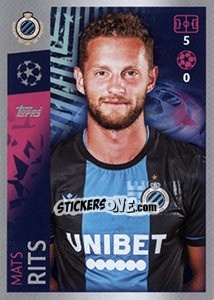 Sticker Mats Rits - UEFA Champions League 2019-2020 n. 524 - Topps