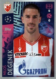 Sticker Miloš Degenek - UEFA Champions League 2019-2020 - Topps