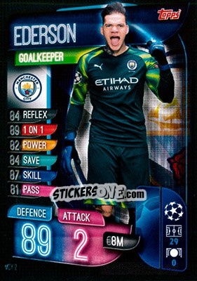 Sticker Ederson - UEFA Champions League 2019-2020. Match Attax. Germany n. MCY2 - Topps