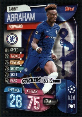 Sticker Tammy Abraham - UEFA Champions League 2019-2020. Match Attax. Germany n. CHE16 - Topps