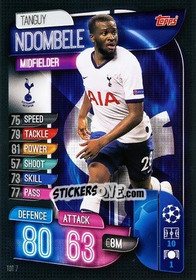 Cromo Tanguy Ndombele - UEFA Champions League 2019-2020. Match Attax. Germany - Topps