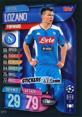 Sticker Hirving Lozano - UEFA Champions League 2019-2020. Match Attax. Germany - Topps