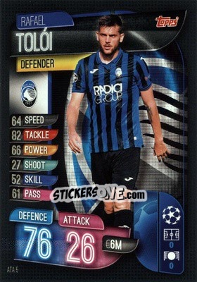 Sticker Rafael Tolói - UEFA Champions League 2019-2020. Match Attax. Germany n. ATA5 - Topps
