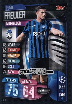 Cromo Remo Freuler - UEFA Champions League 2019-2020. Match Attax. Germany - Topps