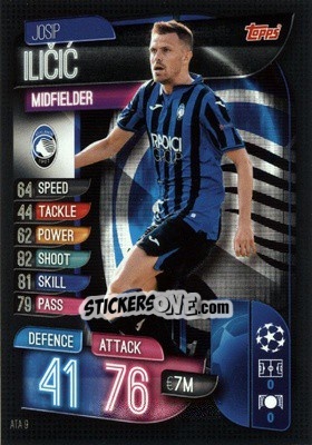 Sticker Josip Ilicic - UEFA Champions League 2019-2020. Match Attax. Germany n. ATA9 - Topps