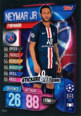 Figurina Neymar Jr. - UEFA Champions League 2019-2020. Match Attax. Germany - Topps