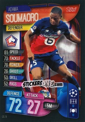 Figurina Adama Soumaoro - UEFA Champions League 2019-2020. Match Attax. Germany - Topps