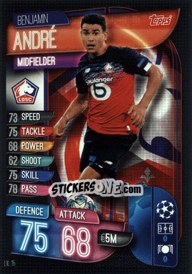 Figurina Benjamn André - UEFA Champions League 2019-2020. Match Attax. Germany n. LIL15 - Topps