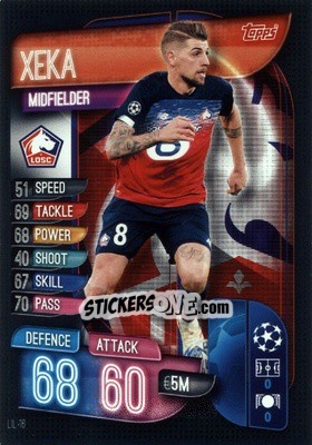 Sticker Xeka - UEFA Champions League 2019-2020. Match Attax. Germany n. LIL16 - Topps