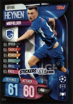 Cromo Bryan Heynen - UEFA Champions League 2019-2020. Match Attax. Germany n. GEN9 - Topps