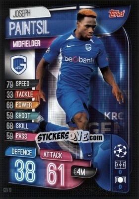 Sticker Joseph Paintsil - UEFA Champions League 2019-2020. Match Attax. Germany n. GEN10 - Topps