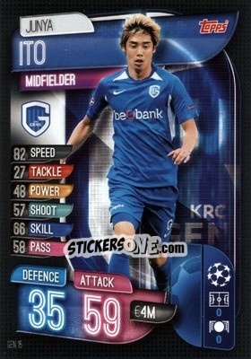 Sticker Junya Ito - UEFA Champions League 2019-2020. Match Attax. Germany n. GEN15 - Topps